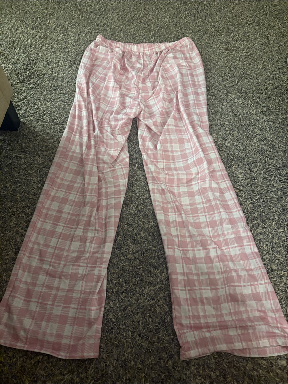 Women's Pink Plaid Lounge Pants